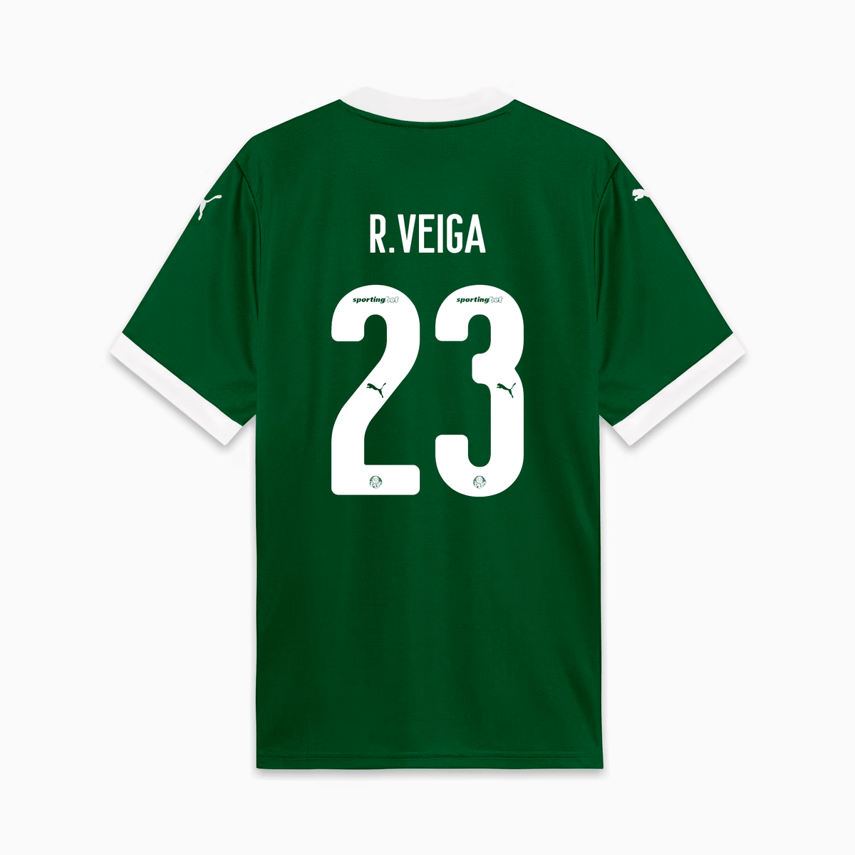Camisa Puma Palmeiras 2025/26 I - R. Veiga N° 23