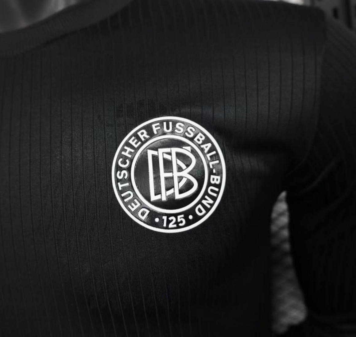 Germany 125th Anniversary Player Jersey Long Sleeve Black