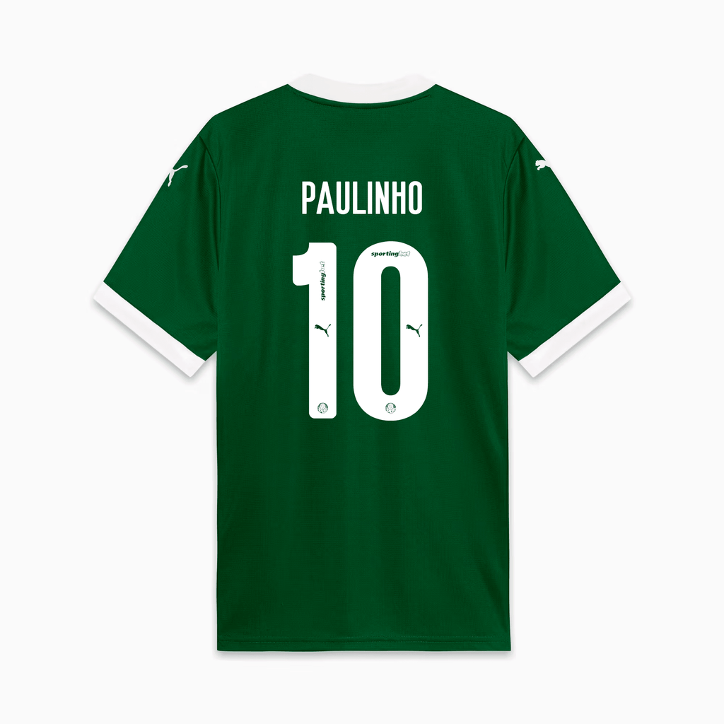 Camisa Puma Palmeiras 2025/26 I - Paulinho N° 10