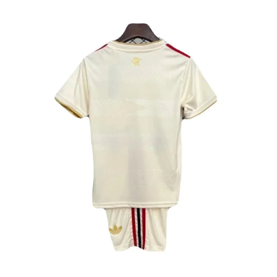 kit Infantil Flamengo CRF III 25/26 - Bege