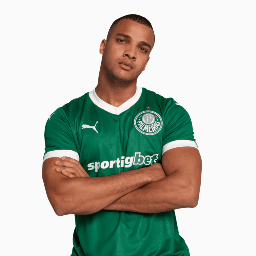 Camisa Puma Palmeiras 2025/26 I - Paulinho N° 10