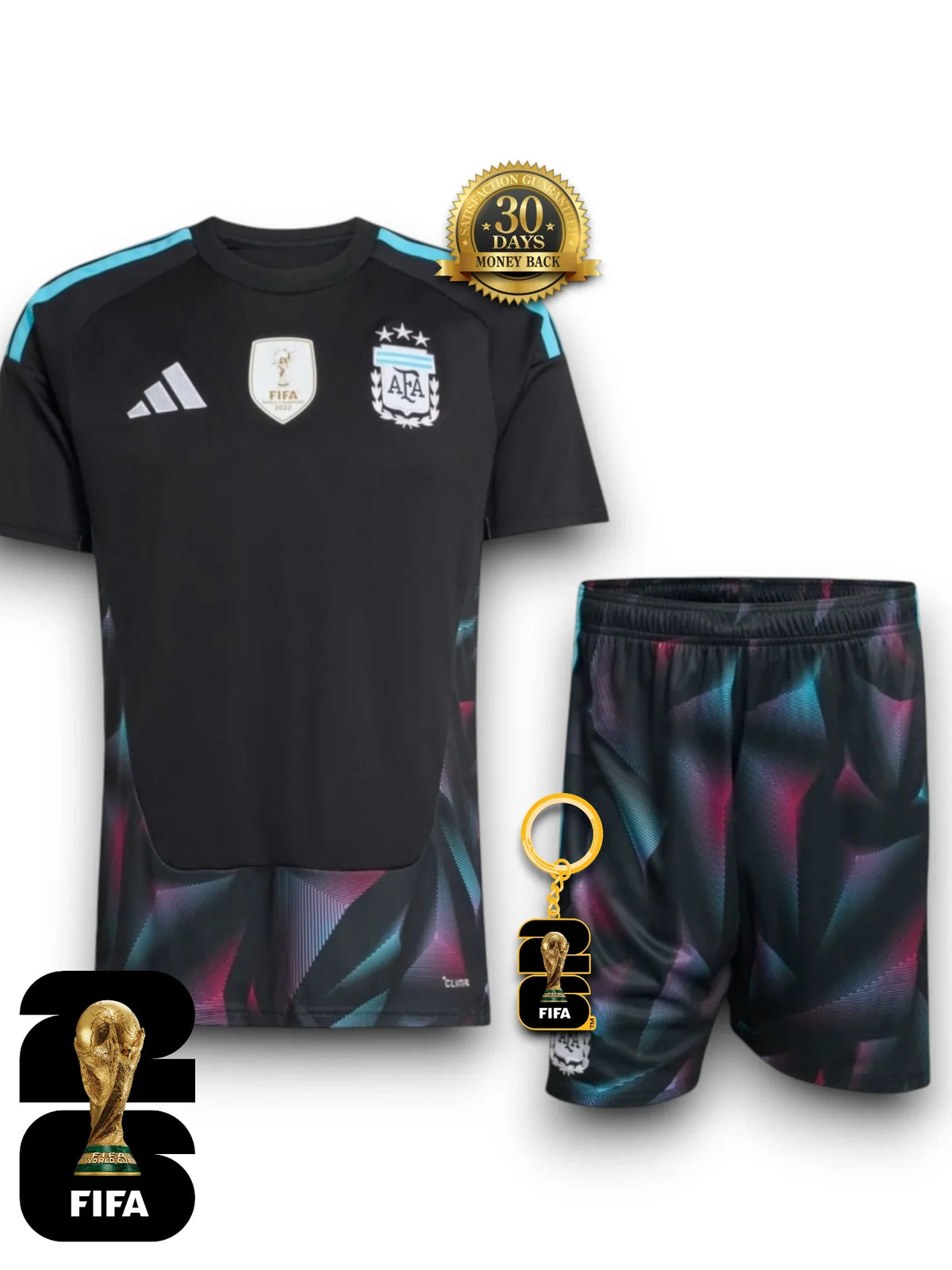 Kit Kids Argentina World Cup 2026 Goalkeeper Jersey