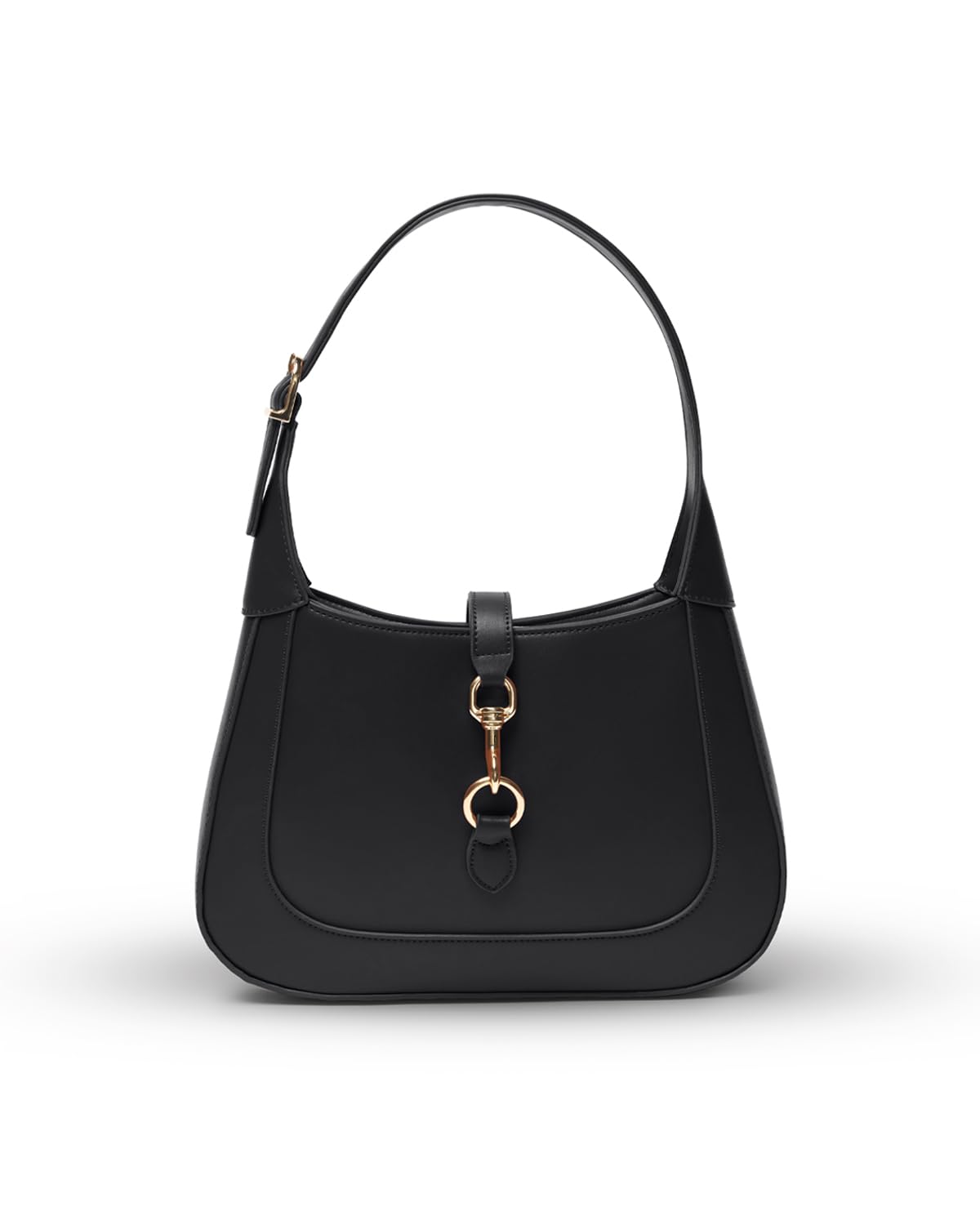 Shoulder Bag for Women - Small Shoulder Purses - Top Handle Structured Handbags - Adjustable Strap Vegan Leather
