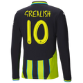 #10 Grealish Manchester City Away Jersey 2024/2025 Long Sleeve