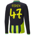 #47 Foden Manchester City Away Jersey 2024/2025 Long Sleeve