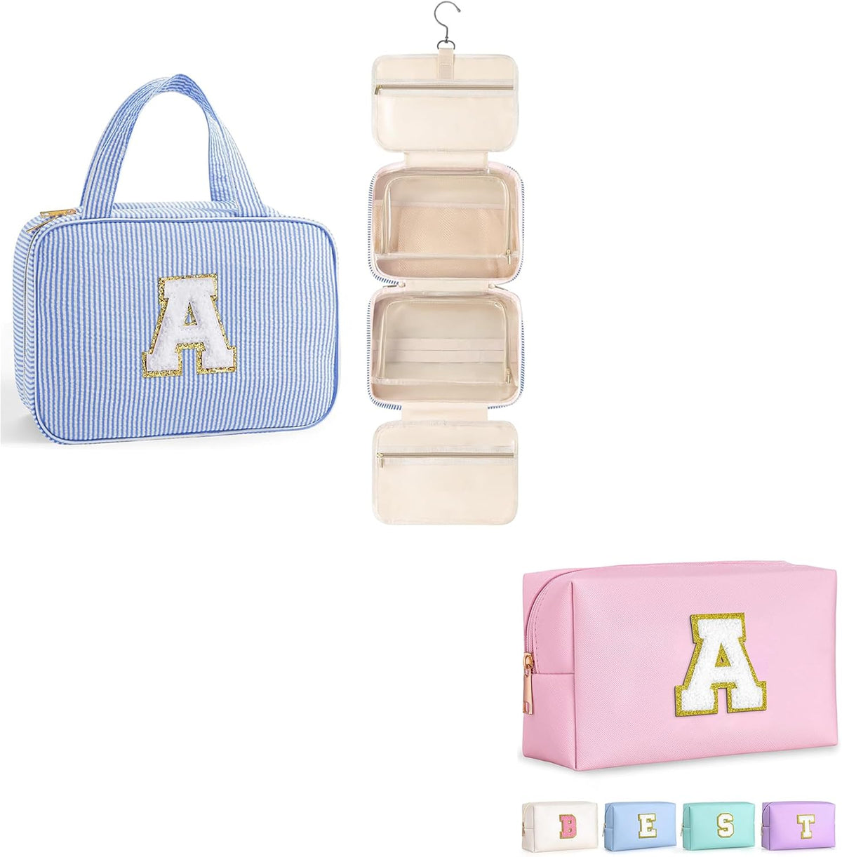 TOPEAST Travel Toiletry Bag and Makeup Bag