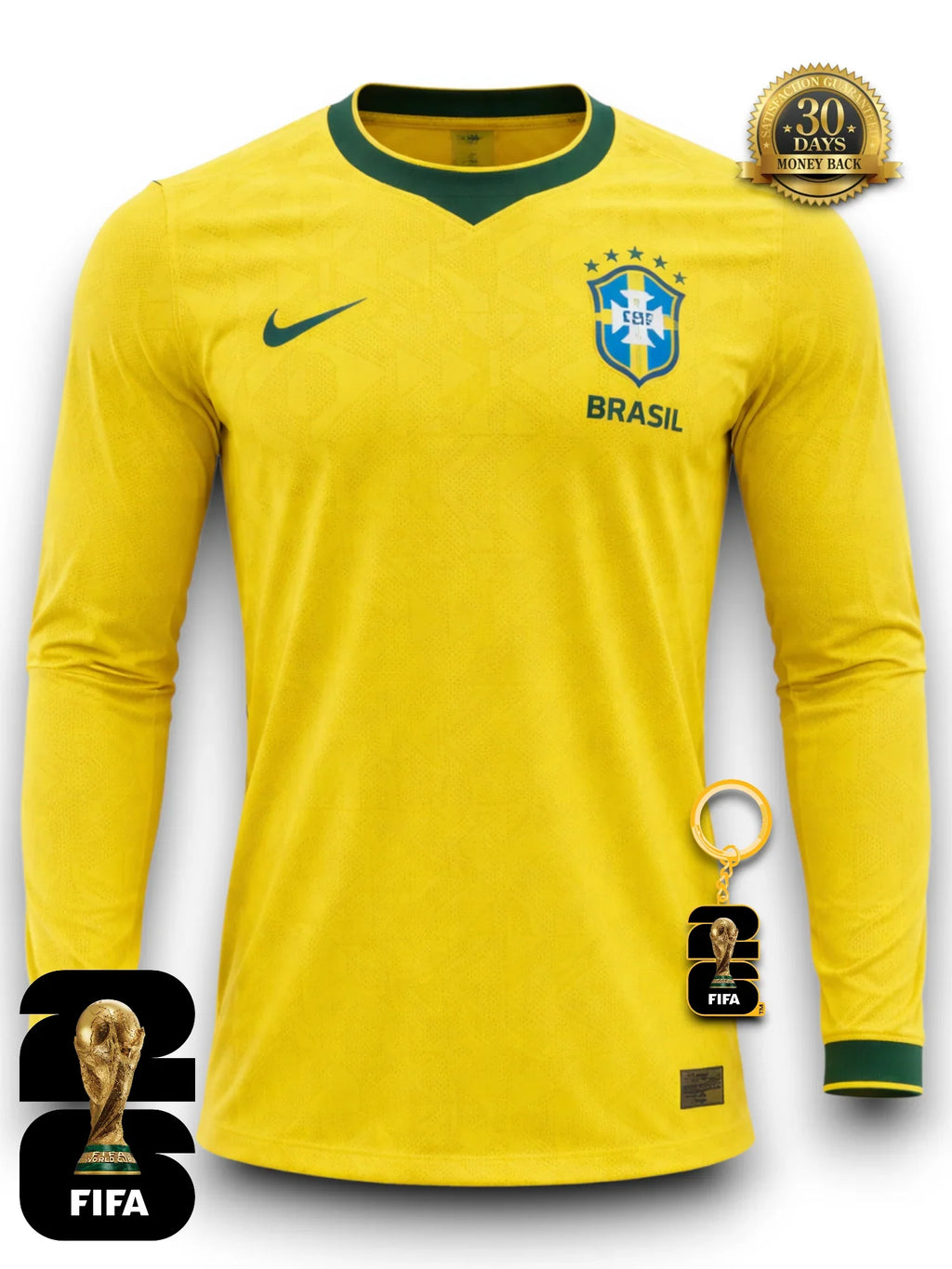 Brazil World Cup 2026 Jersey - Long Sleeve