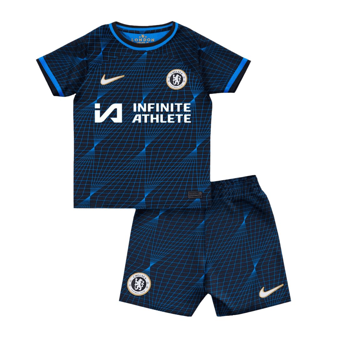 Kids Chelsea Away Kit 2023/2024 - Blue