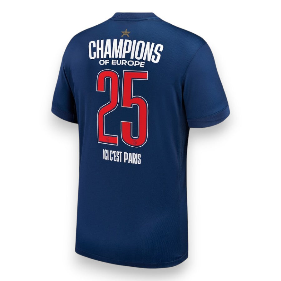 Kids PSG 2025 European Champions 1 Star Jersey