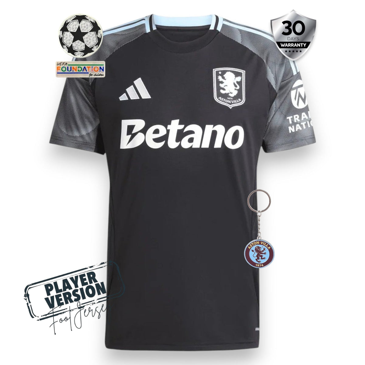 Aston Villa Player Jersey Away 2025/26