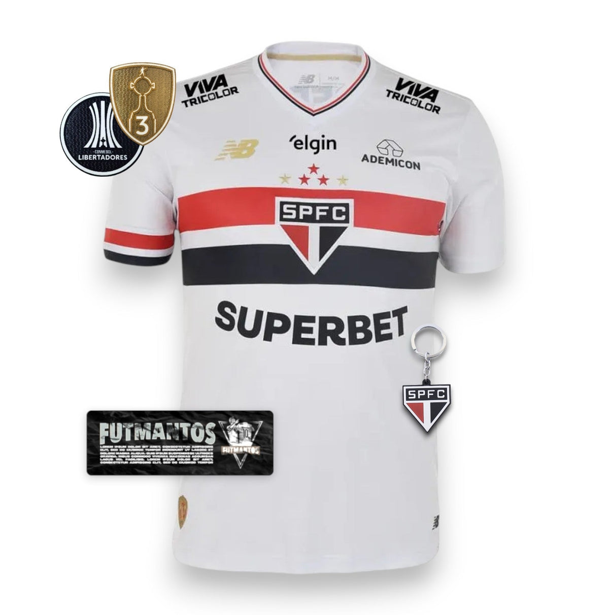 Camisa São Paulo I 25/26 Com Patrocínios