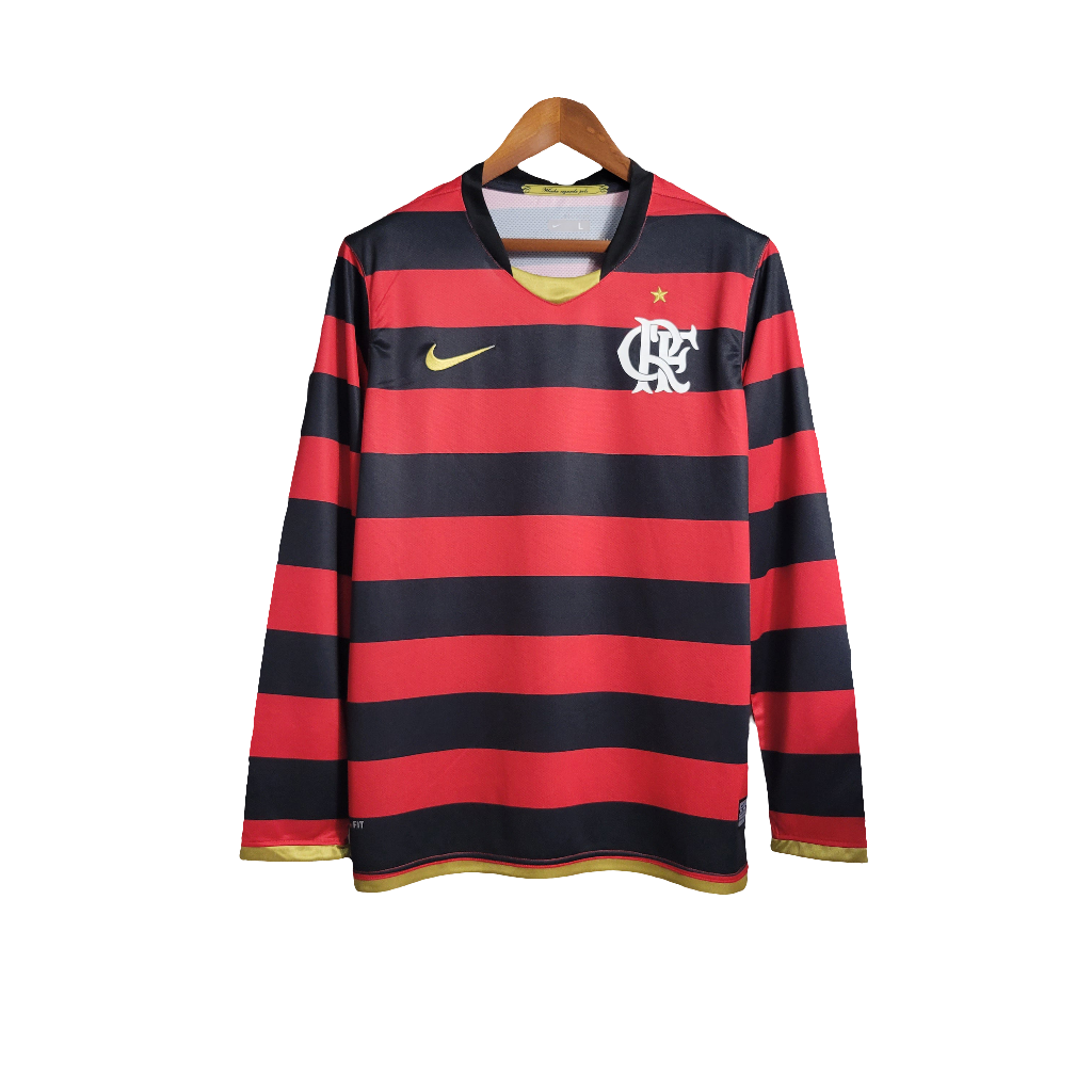 Flamengo 2009 I Home Jersey - Long Sleeve Retro Version