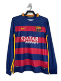 Barcelona 15/16 I Home Jersey - Long Sleeve Retro Version
