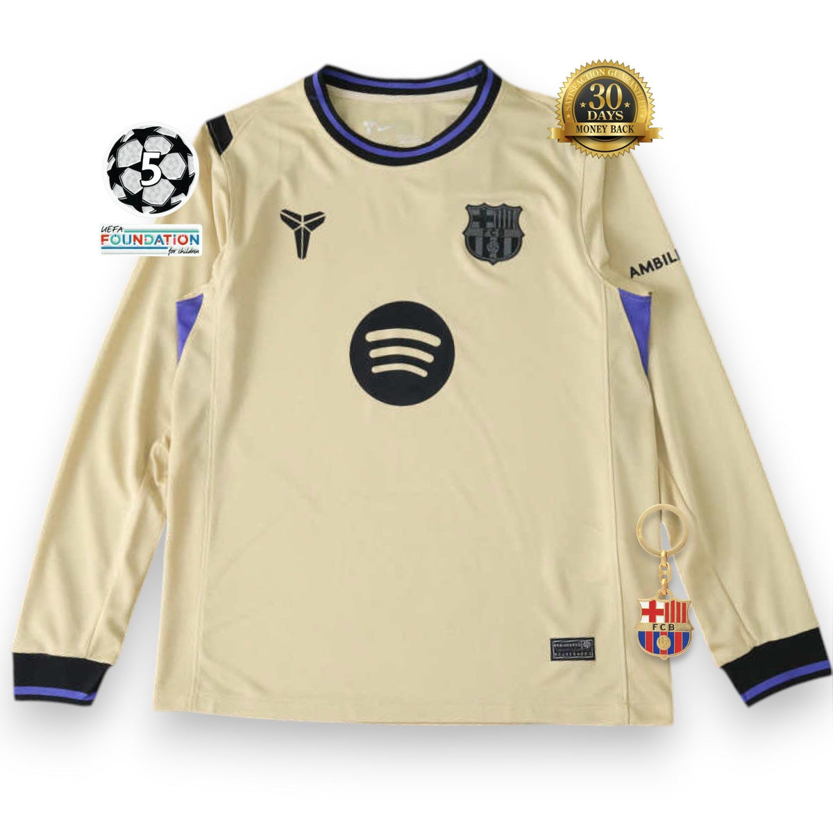 Barcelona x Kobe Bryant 25/26 Away Jersey - Long Sleeve