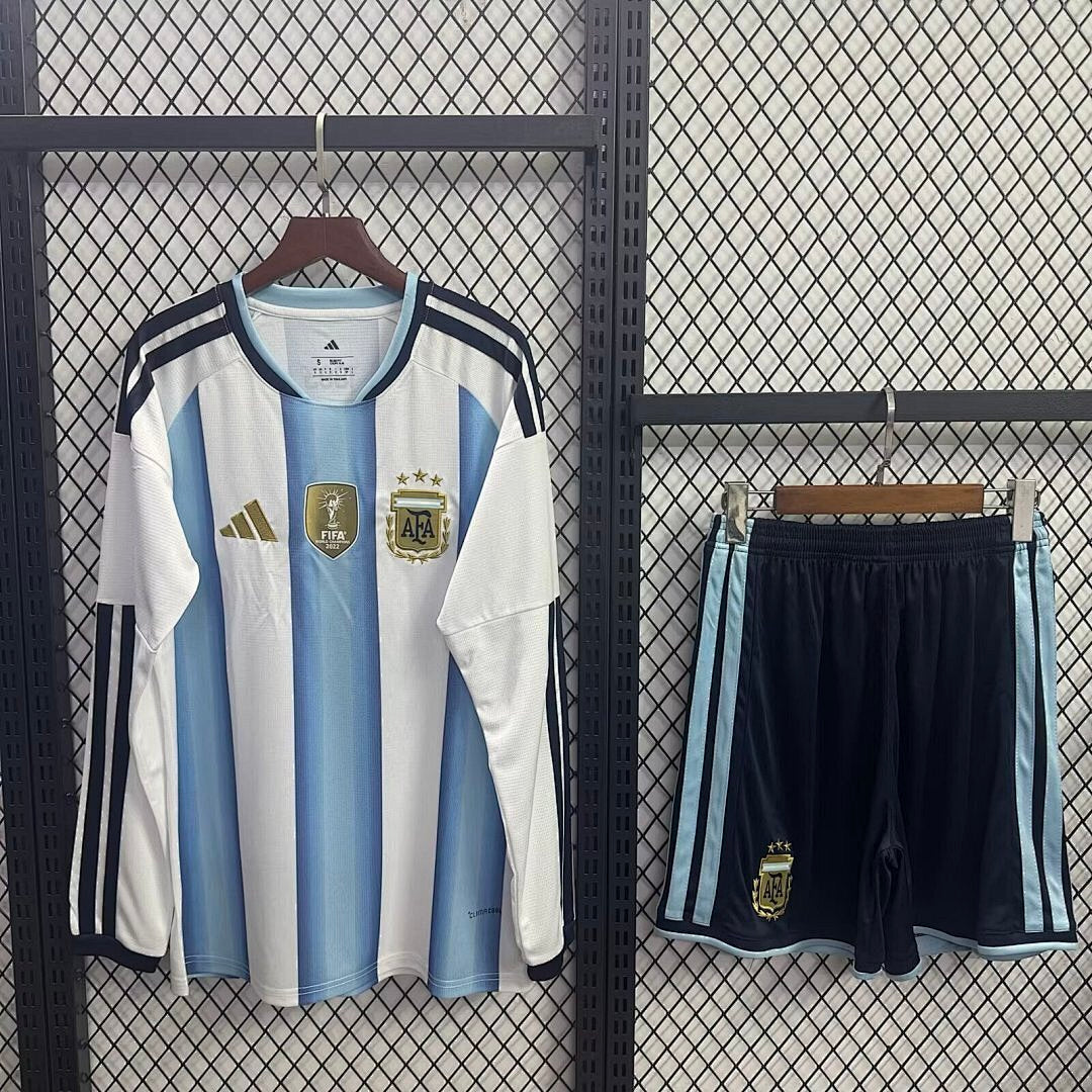 Kit Kids Argentina World Cup 2026 Jersey - Long Sleeve