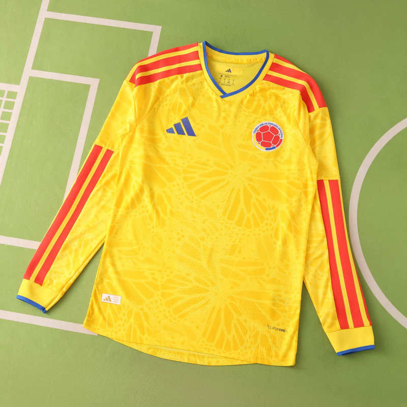 Colombia World Cup 2026 Jersey Player Version - Long Sleeve
