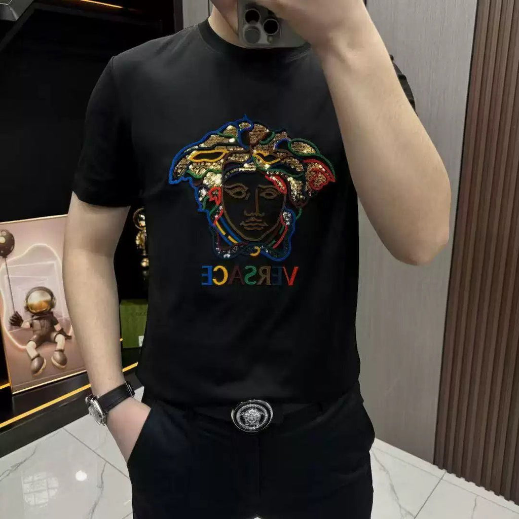 letter 2 color fashion T-shirt 090201