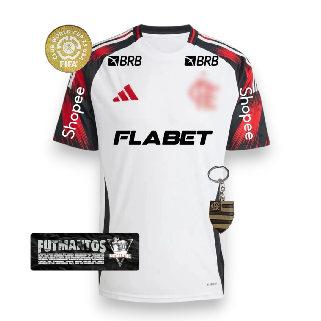 Camisa Flamengo CRF II 25/26 - Super Mundial - Com Patrocínios