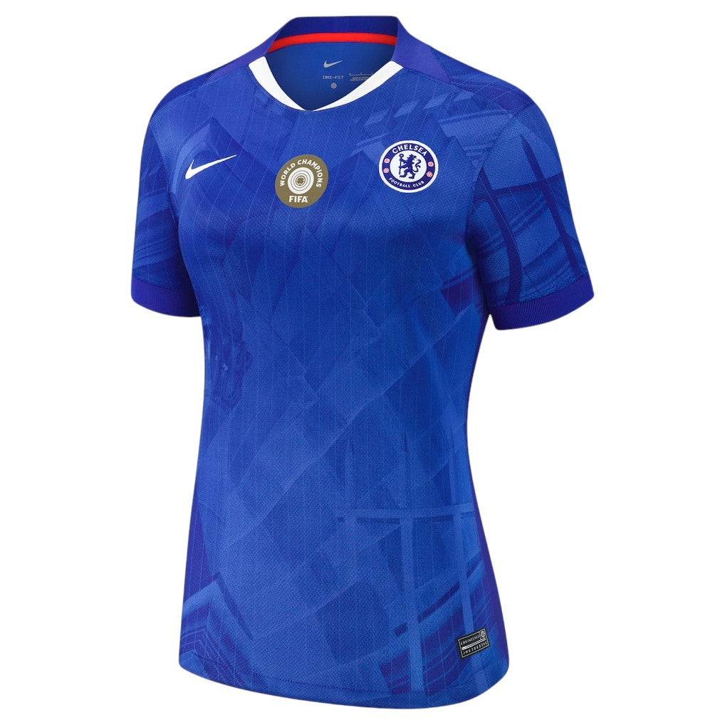 Chelsea Home Jersey 25/26 - Womens - with World Champions 25 printing