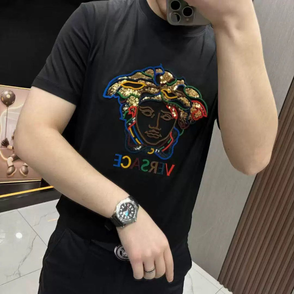 letter 2 color fashion T-shirt 090201