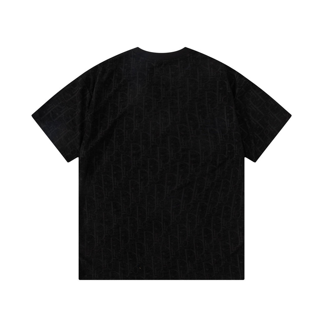 Jacquard towelling T-shirt