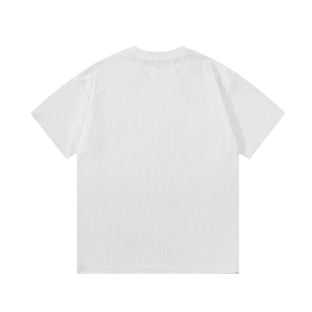 Jacquard towelling T-shirt