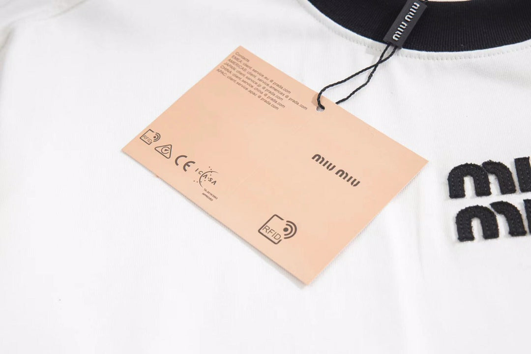 Color-blocking pure cotton