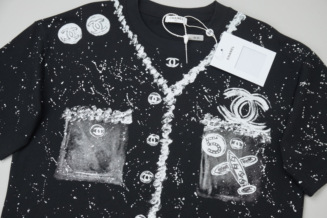Black fashion T-shirt 0900