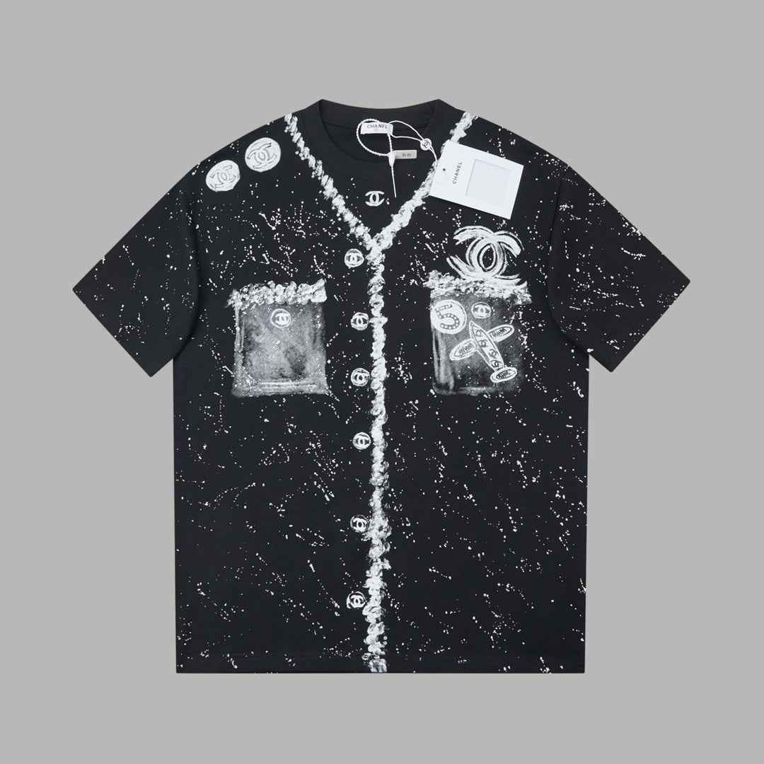 Black fashion T-shirt 0900