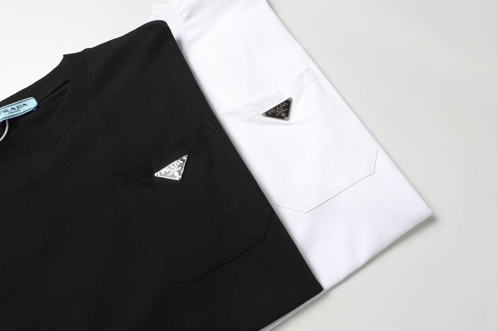 Pocket Printed Cotton T-Shirt