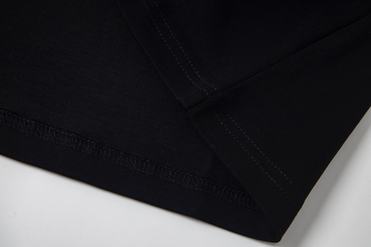Embroidered pocket cotton T-shirt