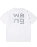 Rivet inlaid with concave silicone reflective T-shirt