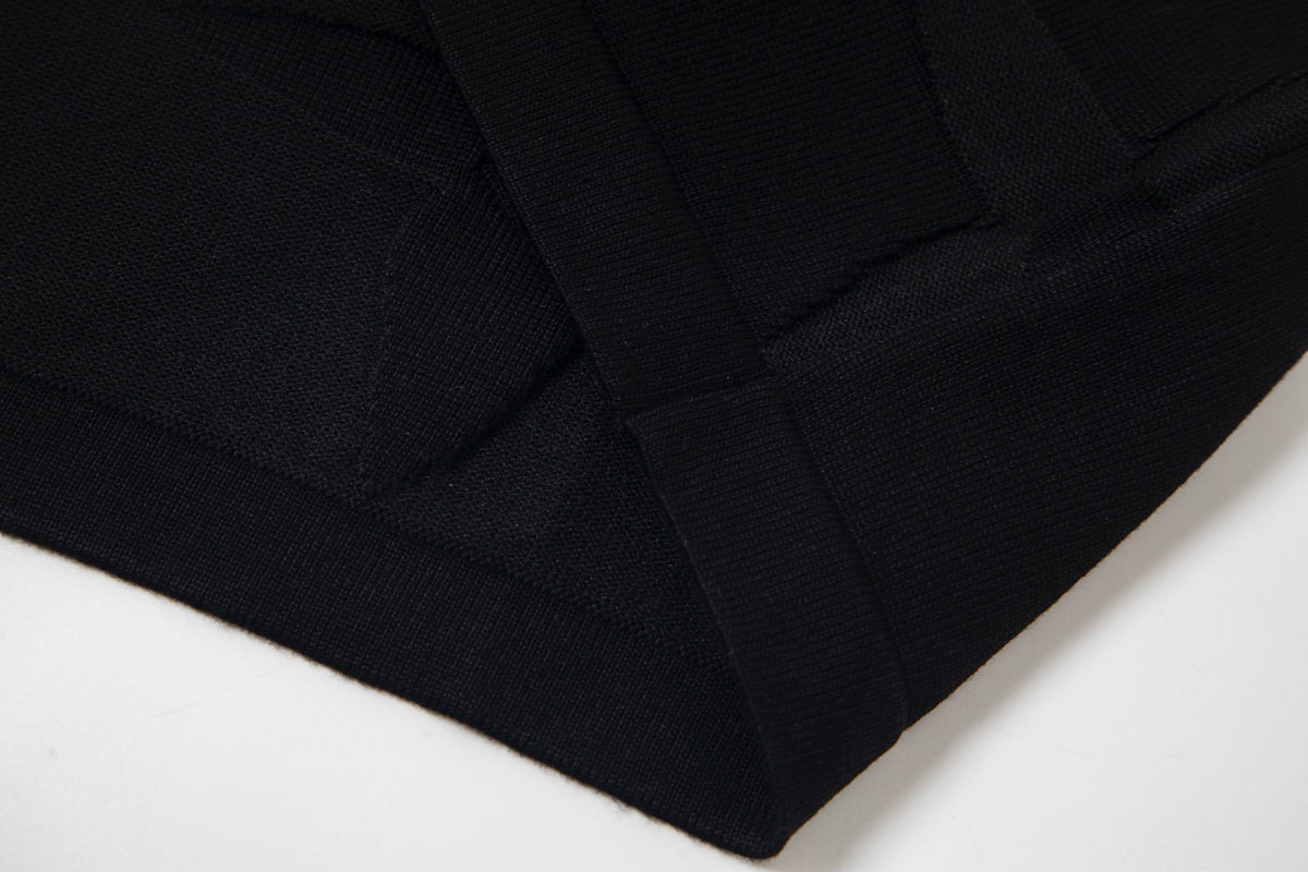 Steel-print relief limited knitted T-shirt