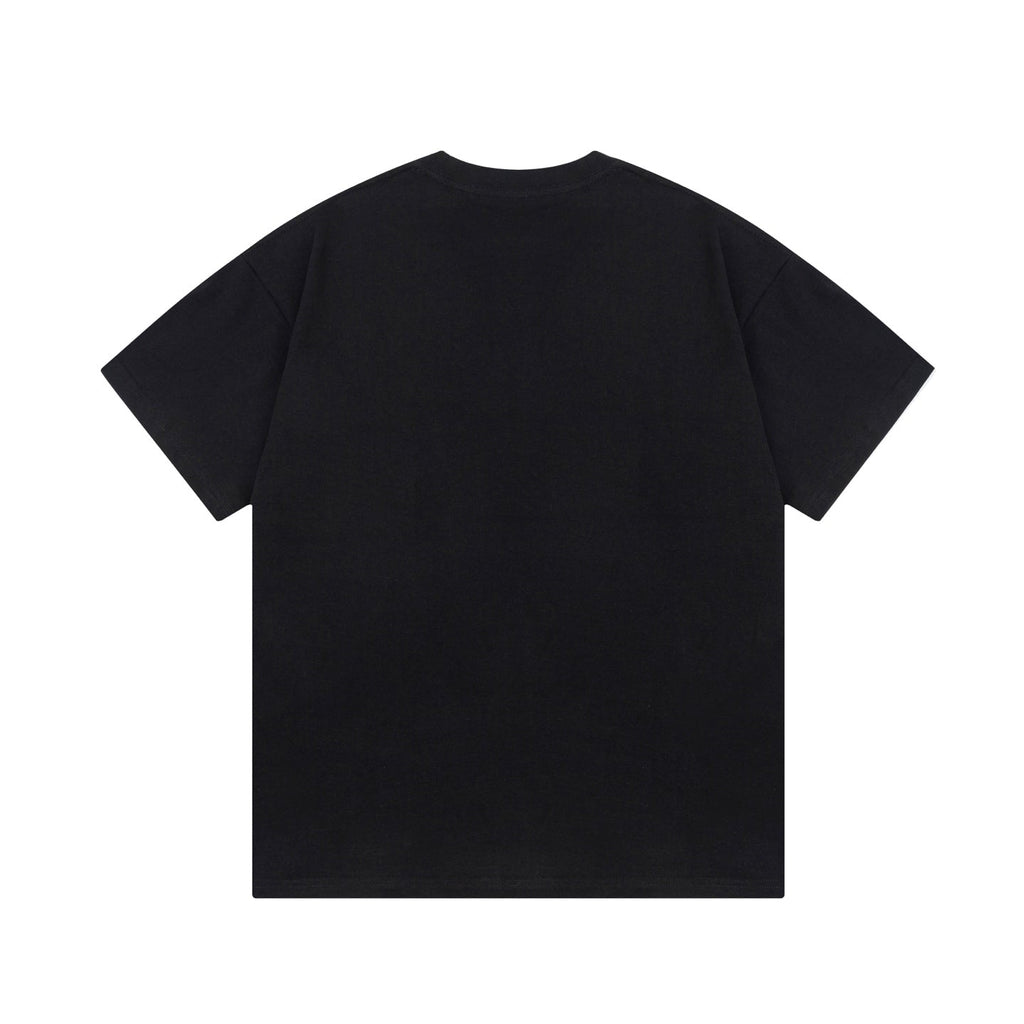 EMBOSSED PRINT COTTON T-SHIRT