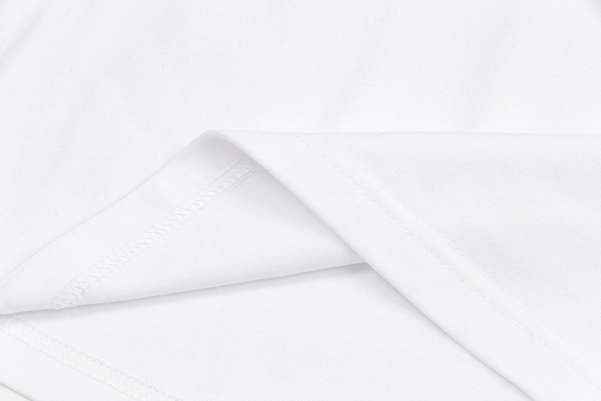 EMBOSSED PRINT COTTON T-SHIRT