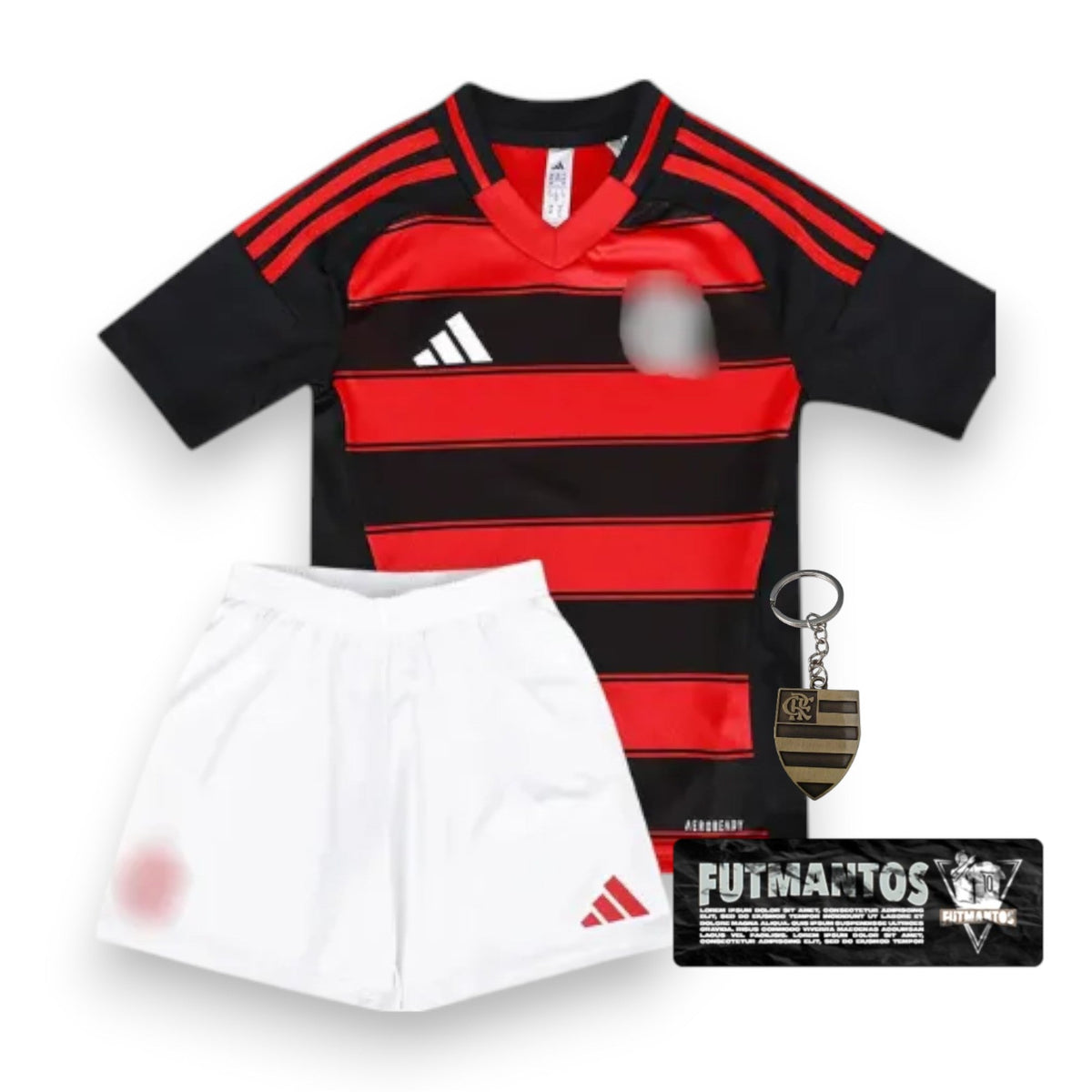 Conjunto Infantil Flamengo  CRF I 25/26 - Preto e Vermelho