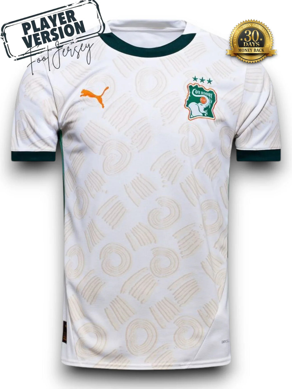 Ivory Coast Away 2025 Jersey - Player Version