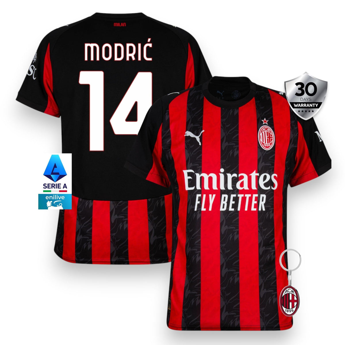 AC Milan Home Jersey 2025/26 - Modrić #14