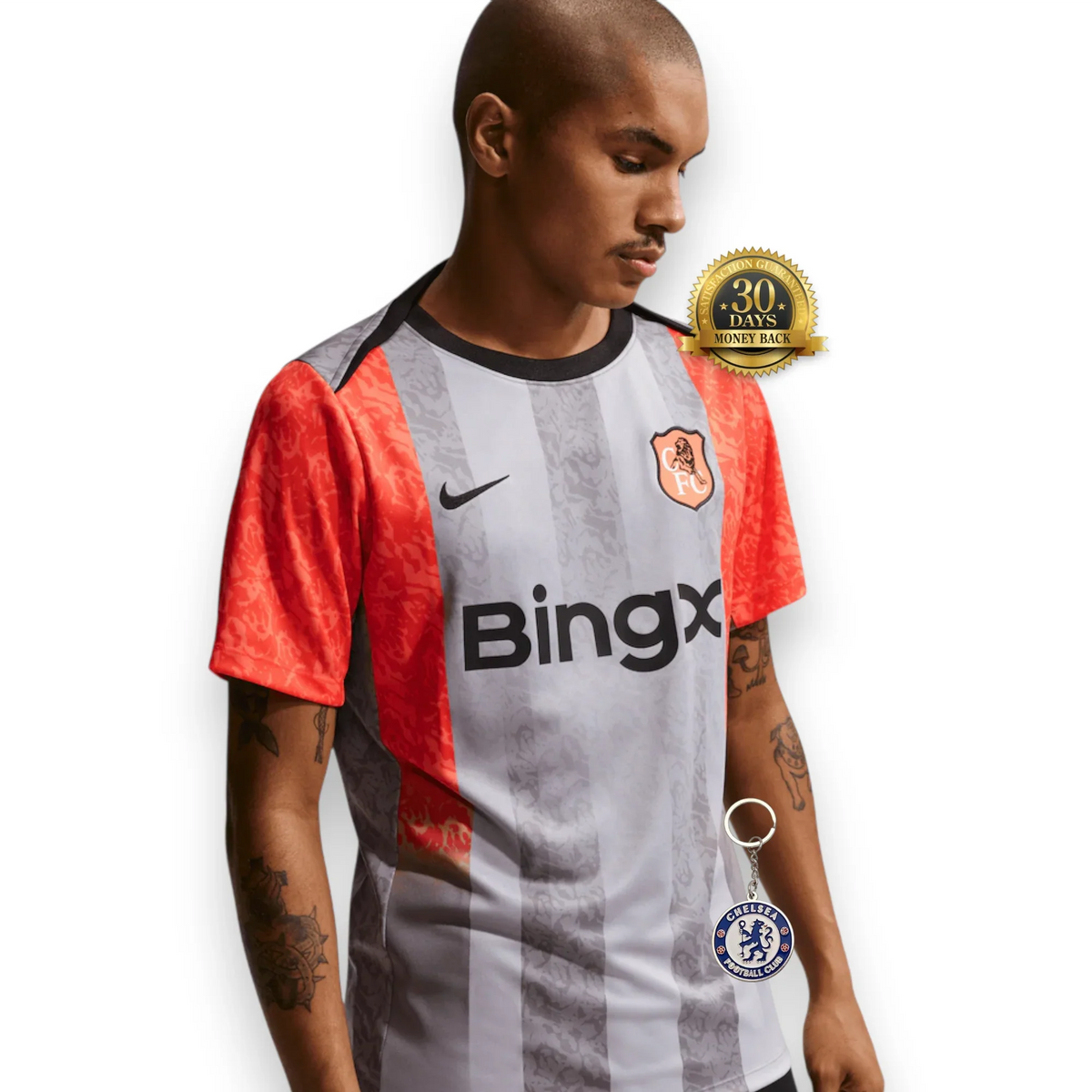 Chelsea Nike Pre Match Top - Grey